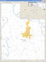 Fayette, In Carrier Route Wall Map