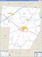 Fayette, Oh Carrier Route Wall Map