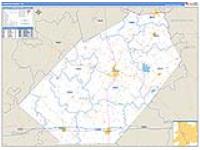 Fayette, Tx Carrier Route Wall Map
