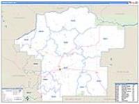 Fergus, Mt Carrier Route Wall Map