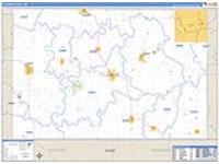 Fillmore, Mn Carrier Route Wall Map