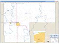 Finney, Ks Carrier Route Wall Map