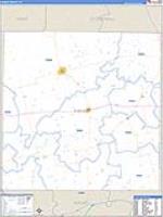 Fisher, Tx Carrier Route Wall Map