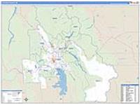 Flathead, Mt Carrier Route Wall Map