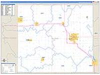 Floyd, Ia Carrier Route Wall Map