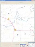 Floyd, Tx Carrier Route Wall Map