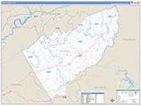 Floyd, Va Carrier Route Wall Map