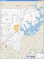 Forsyth, Ga Carrier Route Wall Map