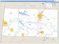 Franklin, Al Carrier Route Wall Map