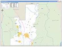 Franklin, Id Carrier Route Wall Map