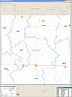 Franklin, Ne Carrier Route Wall Map