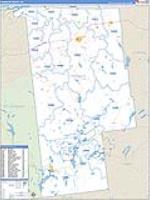 Franklin, Ny Carrier Route Wall Map