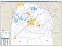 Franklin, Tn Carrier Route Wall Map