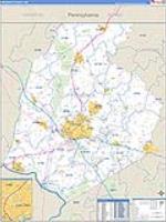 Frederick, Md Carrier Route Wall Map