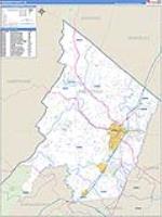 Frederick, Va Carrier Route Wall Map