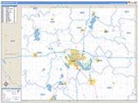 Freeborn, Mn Carrier Route Wall Map