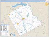 Freestone, Tx Carrier Route Wall Map