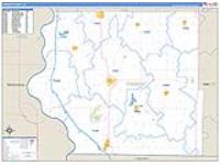 Fremont, Ia Carrier Route Wall Map