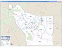 Fremont, Wy Carrier Route Wall Map