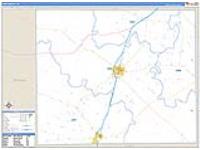 Frio, Tx Carrier Route Wall Map