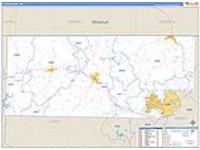 Fulton, Ar Carrier Route Wall Map