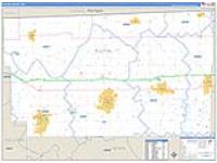 Fulton, Oh Carrier Route Wall Map