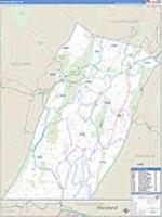 Fulton, Pa Carrier Route Wall Map