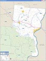 Gallia, Oh Carrier Route Wall Map