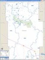 Garden, Ne Carrier Route Wall Map