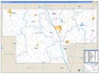 Garvin, Ok Carrier Route Wall Map