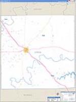Garza, Tx Carrier Route Wall Map