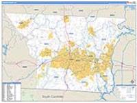 Gaston, Nc Carrier Route Wall Map