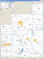Geauga, Oh Carrier Route Wall Map