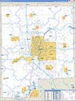 Genesee, Mi Carrier Route Wall Map
