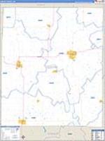 Gentry, Mo Carrier Route Wall Map