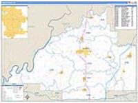 Gibson, In Carrier Route Wall Map