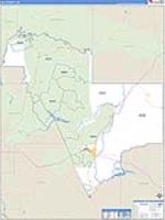 Gila, Az Carrier Route Wall Map