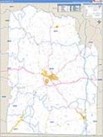 Giles, Tn Carrier Route Wall Map