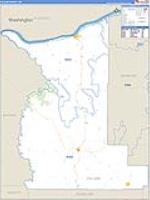 Gilliam, Or Carrier Route Wall Map