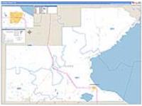 Glades, Fl Carrier Route Wall Map