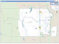 Glenn, Ca Carrier Route Wall Map