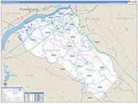 Gloucester, Nj Carrier Route Wall Map