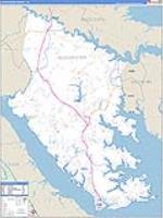 Gloucester, Va Carrier Route Wall Map