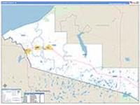 Gogebic, Mi Carrier Route Wall Map