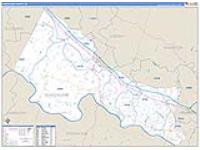 Goochland, Va Carrier Route Wall Map