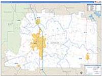 Gordon, Ga Carrier Route Wall Map