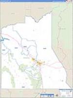 Graham, Az Carrier Route Wall Map