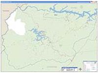 Graham, Nc Carrier Route Wall Map