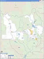 Grand, Co Carrier Route Wall Map