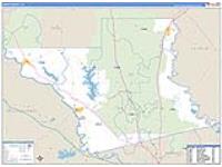 Grant Parish (), La Carrier Route Wall Map